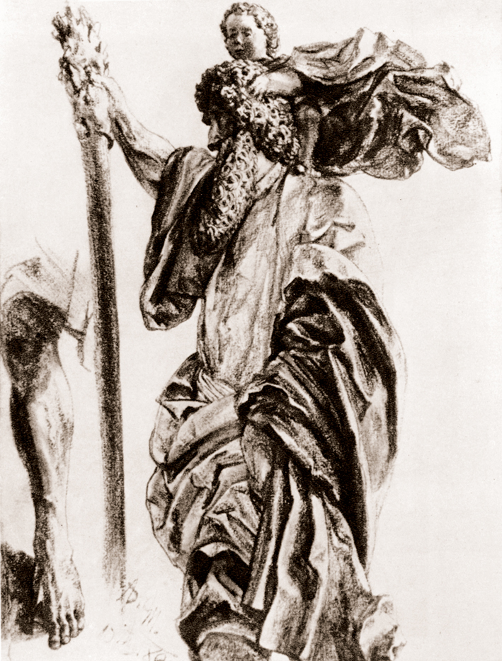  Adolpyh Von Menzel —— 克利斯多夫洛斯的木雕像